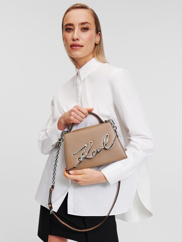 Karl Lagerfeld Crossbody bag in Brown: front