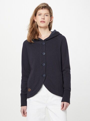 Ragwear Zip-Up Hoodie 'Avan' in Blue: front