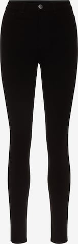 PIECES Curve Skinny Jeans in Black: front