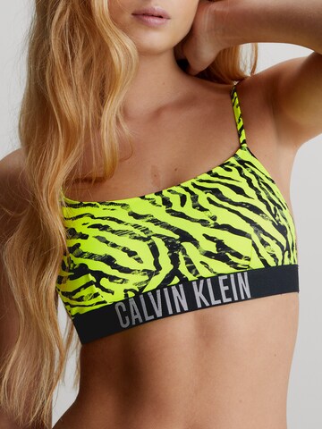 Calvin Klein Swimwear Bustier Bikinitop  'Intense Power' in Grün
