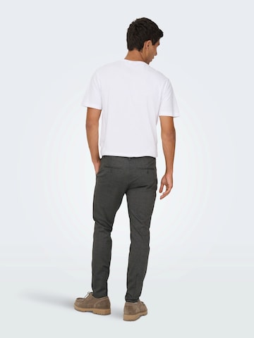 Only & SonsSlimfit Chino hlače 'ONSMark' - crna boja