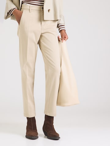 MAC Slimfit Hose in Beige: Vorderseite