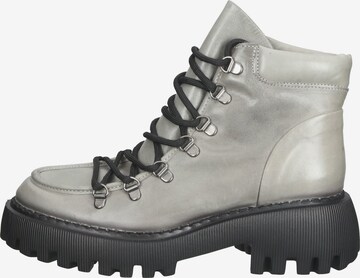 LAZAMANI Lace-Up Ankle Boots in Grey