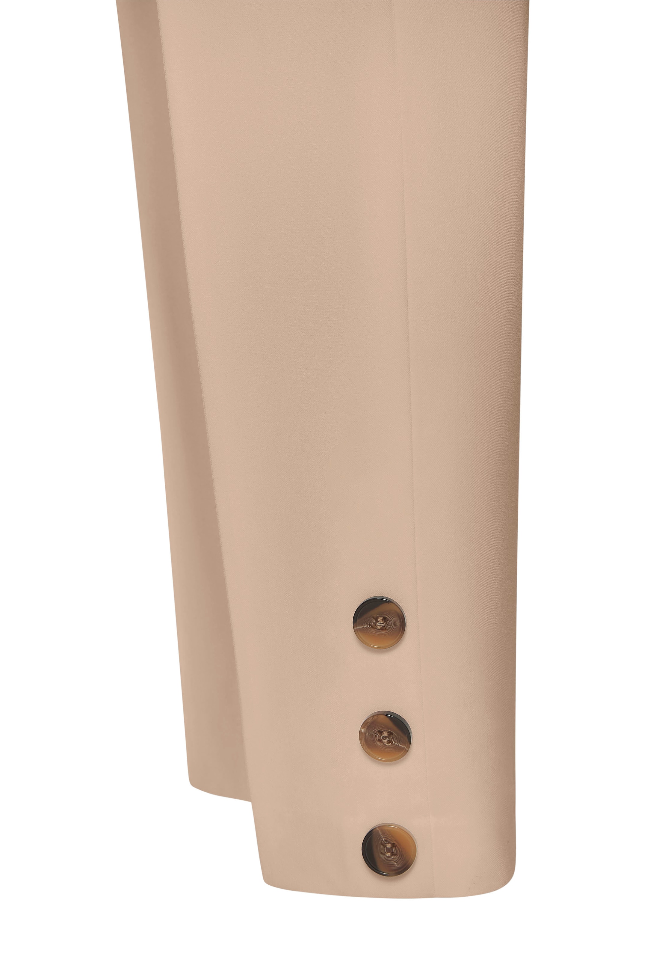 LASCANA - Slimfit Pantalón de pinzas en beige