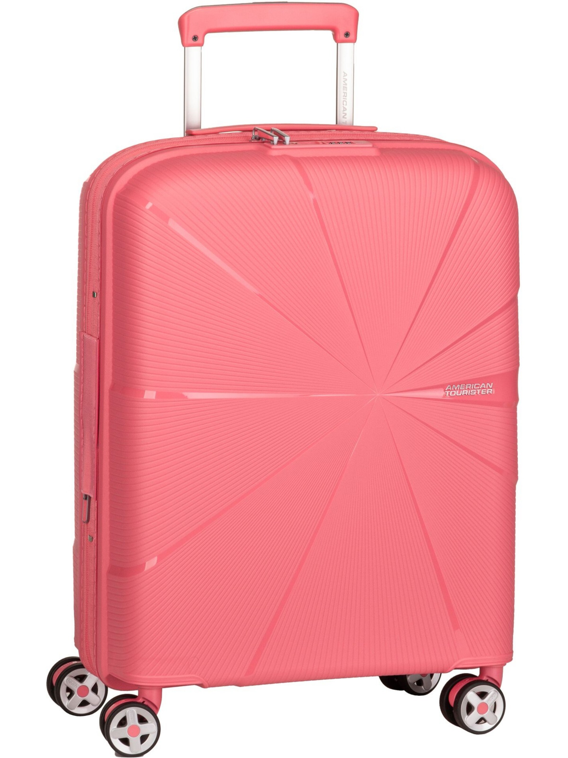 American Tourister Trolley 'Starvibe Spinner 55 EXP' in Oranje: voorkant