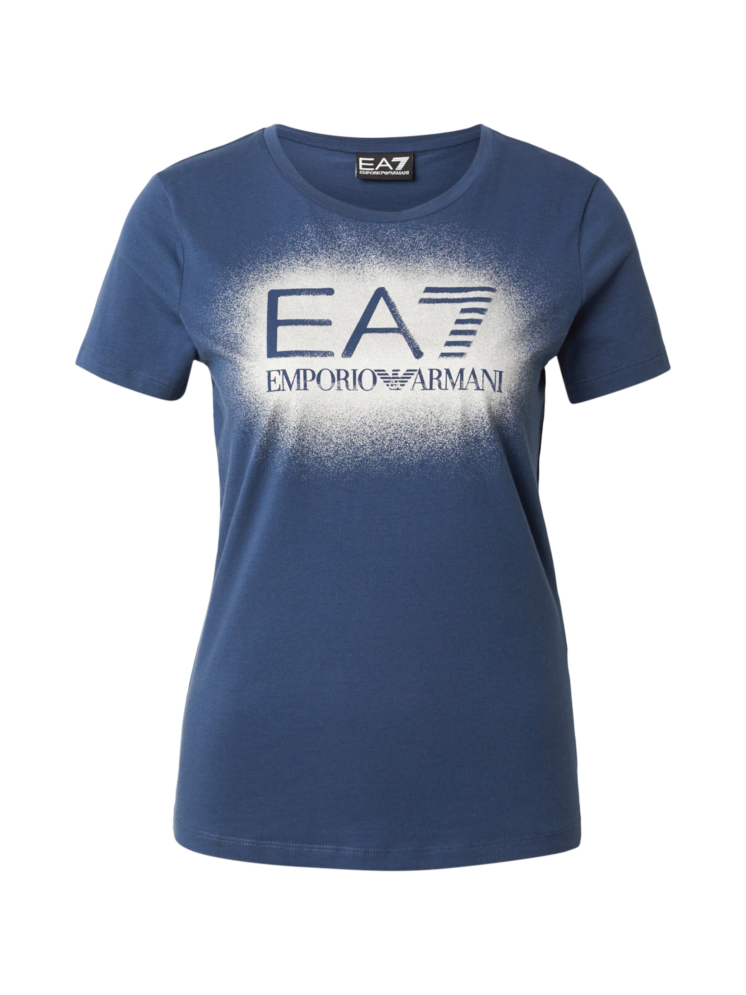 Tricou de la EA7 Emporio Armani pe albastru: față