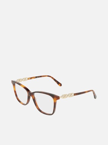 Lunettes de soleil FERRAGAMO en marron : devant