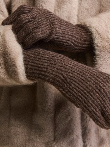Il Lanificio Full finger gloves in Brown