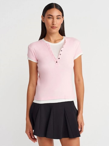 Dilvin Shirt in Roze: voorkant