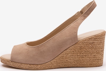 RYŁKO Espadrillo värissä beige: etupuoli