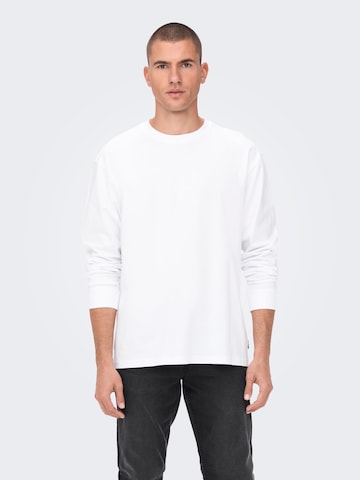 Only & Sons Shirt 'FRED' in White: front