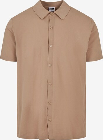 Urban Classics Regular fit Button Up Shirt in Beige: front