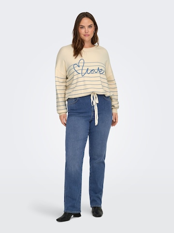 Pull-over 'CARSIGNE' ONLY Carmakoma en beige