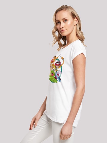 T-shirt 'Disney Die Muppets Group Circle' F4NT4STIC en blanc