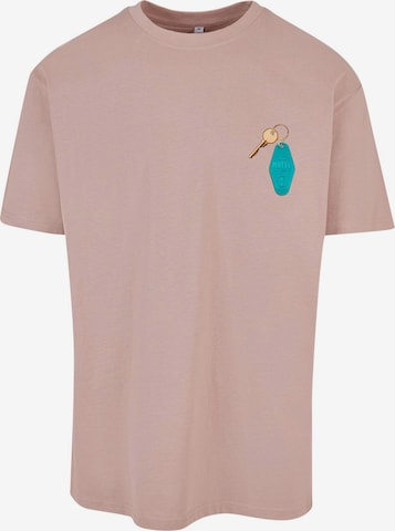 MT Upscale Shirt 'California Motel' in Pink: front