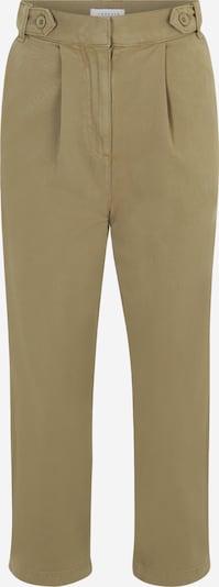 TOPSHOP Petite Pleat-Front Pants in Olive, Item view