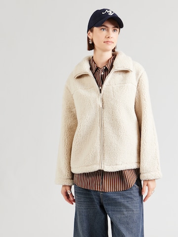 VERO MODA Fleece jacket 'VMKarla' in Beige: front