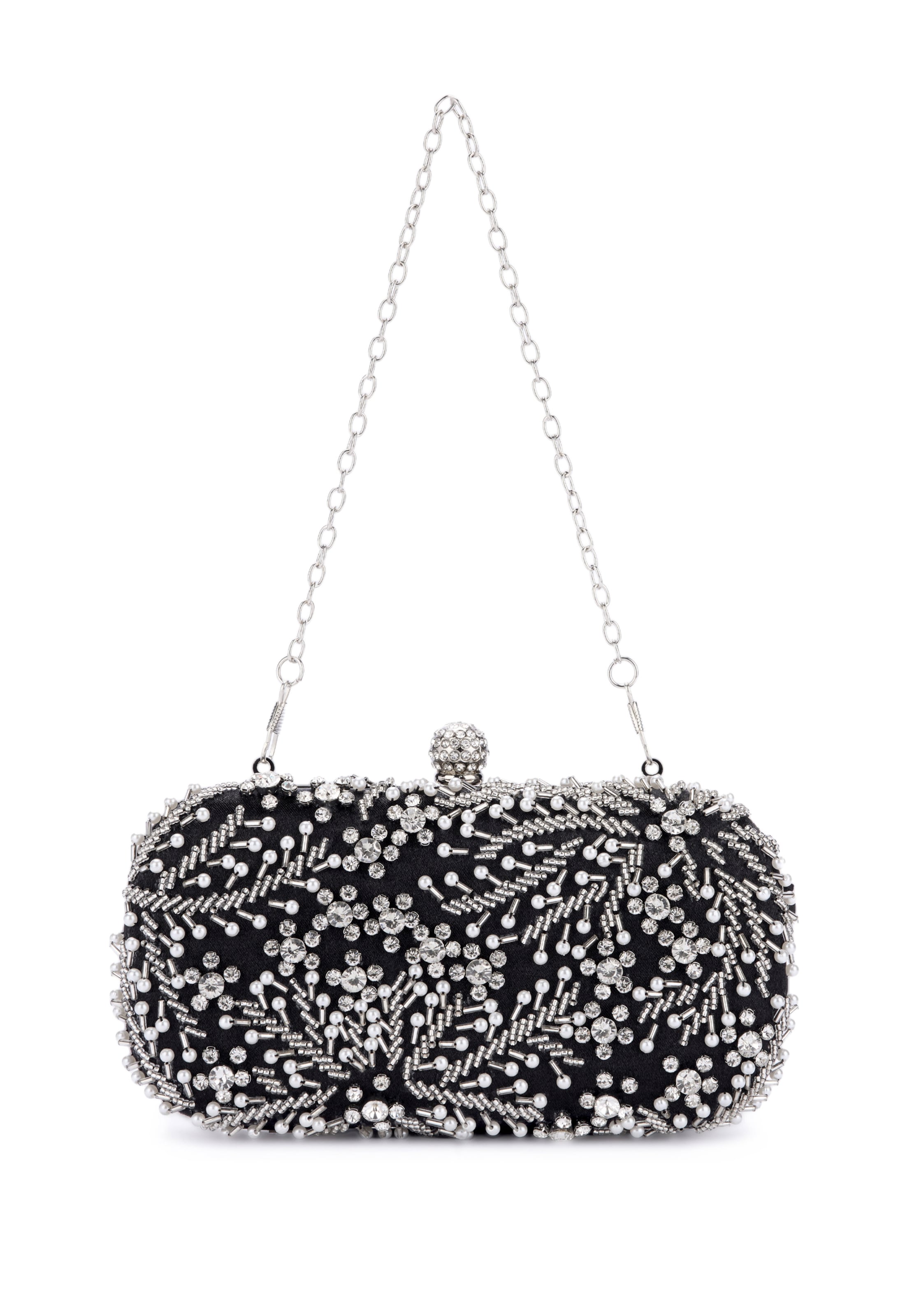 Pochette faina en noir : devant