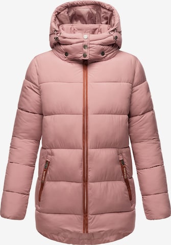 NAVAHOO Зимняя куртка 'Wattewölkchen' в Ярко-розовый: спереди