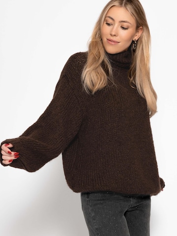 SASSYCLASSY Oversized Sweater in Brown
