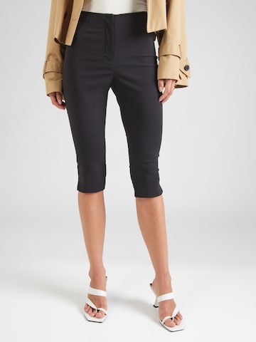 TOPSHOP Slim fit Trousers 'Bengaline' in Black: front