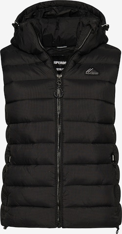 Gilet Superdry en noir : devant