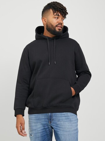Jack & Jones Plus Μπλούζα φούτερ 'JJEBRADLEY' σε μαύρο: μπροστά