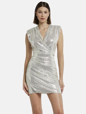 Nicowa Cocktail Dress 'NOCIWA' in Silver: front