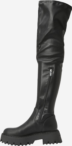 STEVE MADDEN - Overknees 'OUTSOURCE' em preto