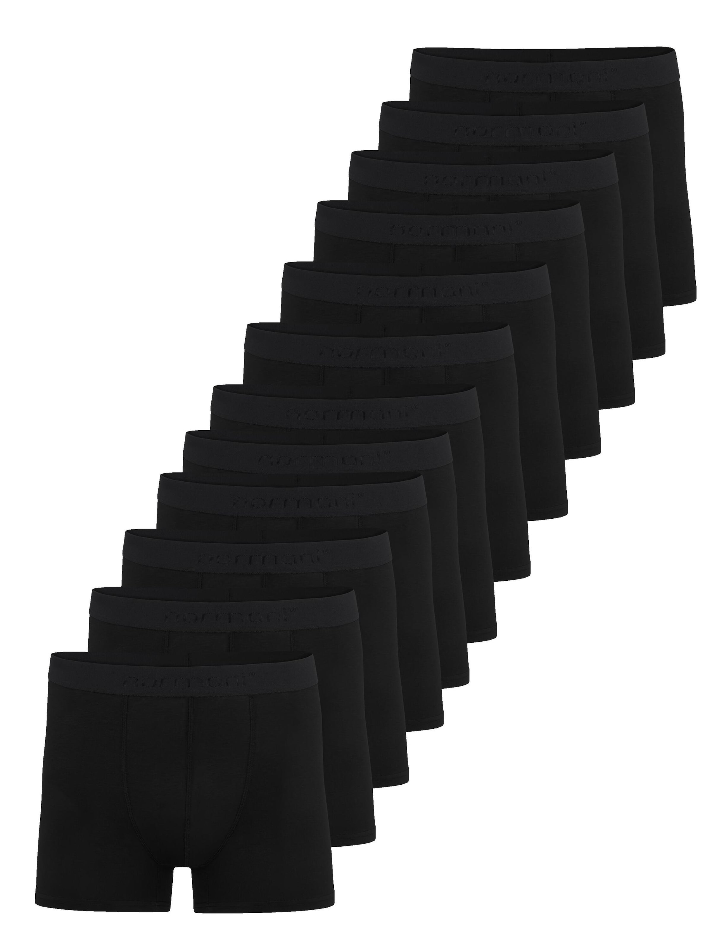 Boxers normani en noir : devant