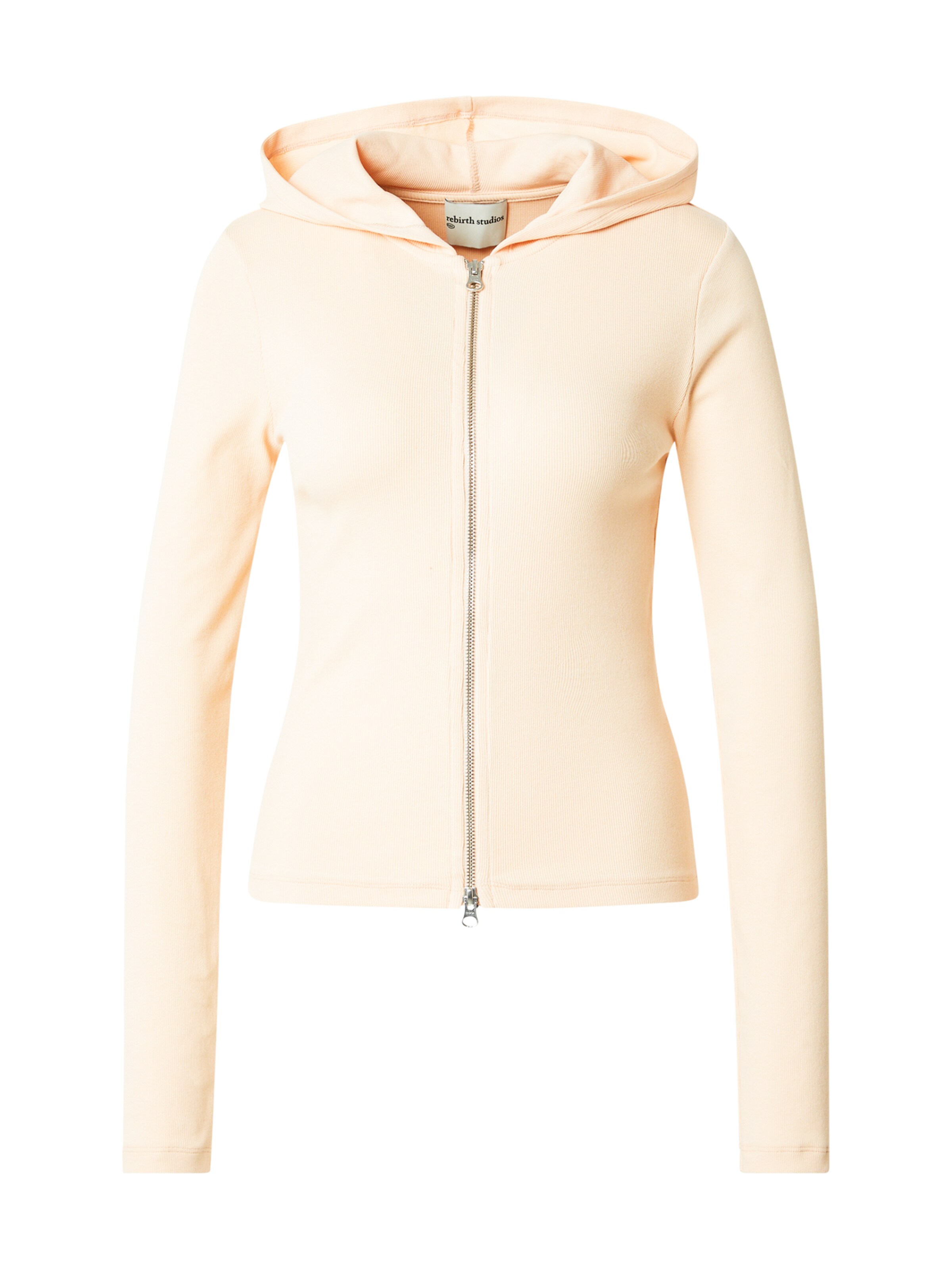 Rebirth Studios Πλεκτή ζακέτα 'Selma' σε μπεζ: μπροστά