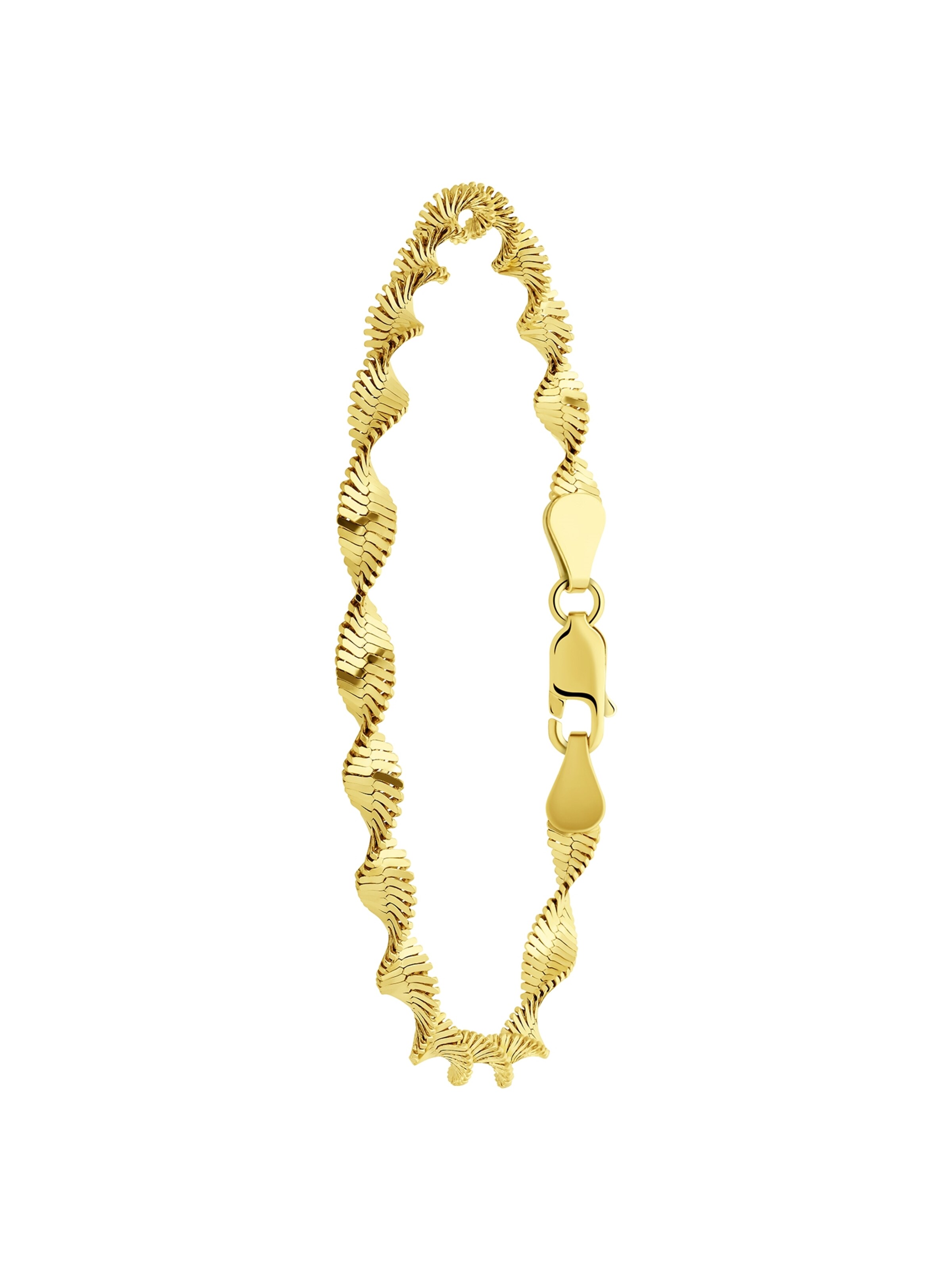 Lucardi Armband 'Basic' in Goud: voorkant