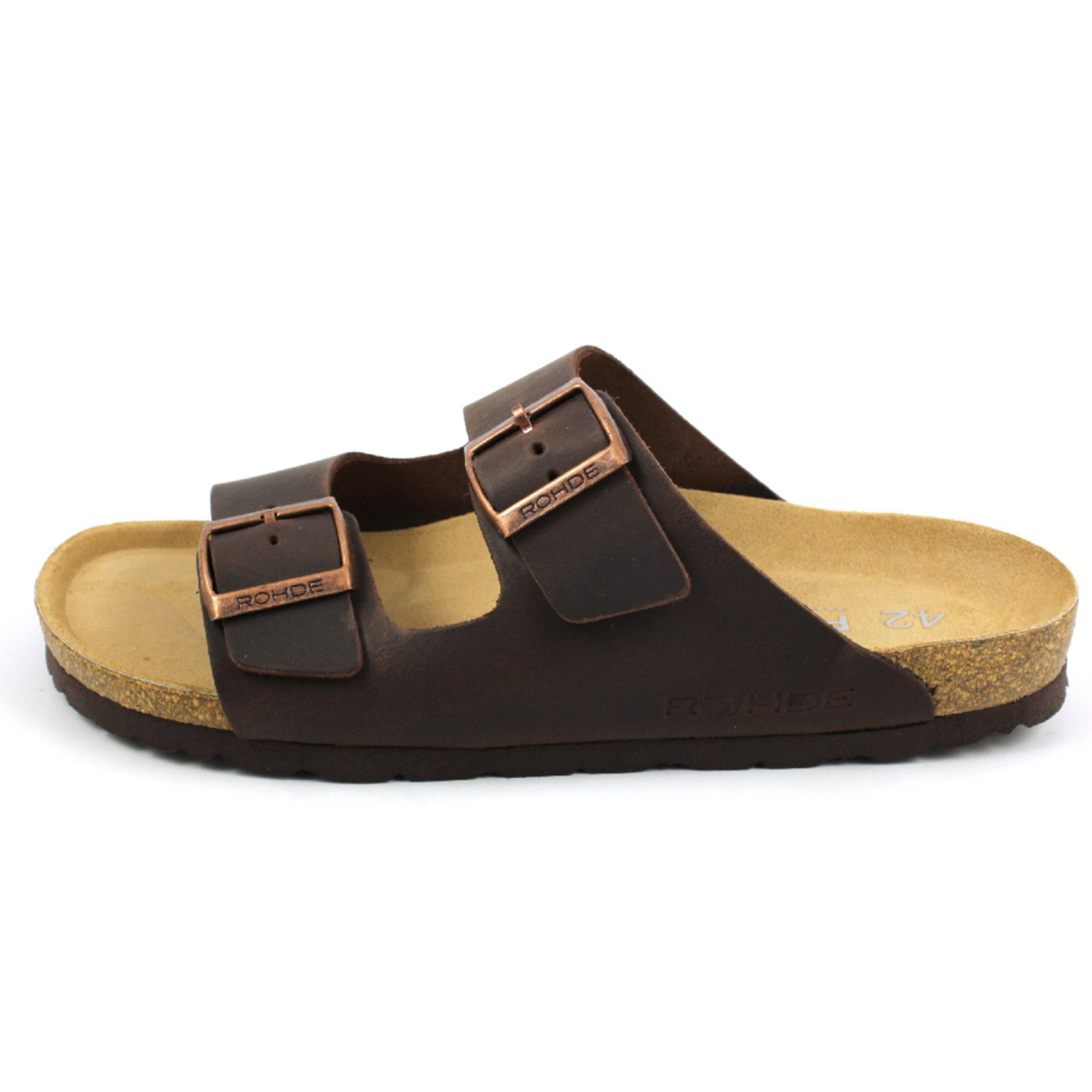 Männer Offene Schuhe ROHDE Pantoletten in Braun - AA55392 Männer Offene Schuhe ROHDE Pantoletten in Braun - AA55392