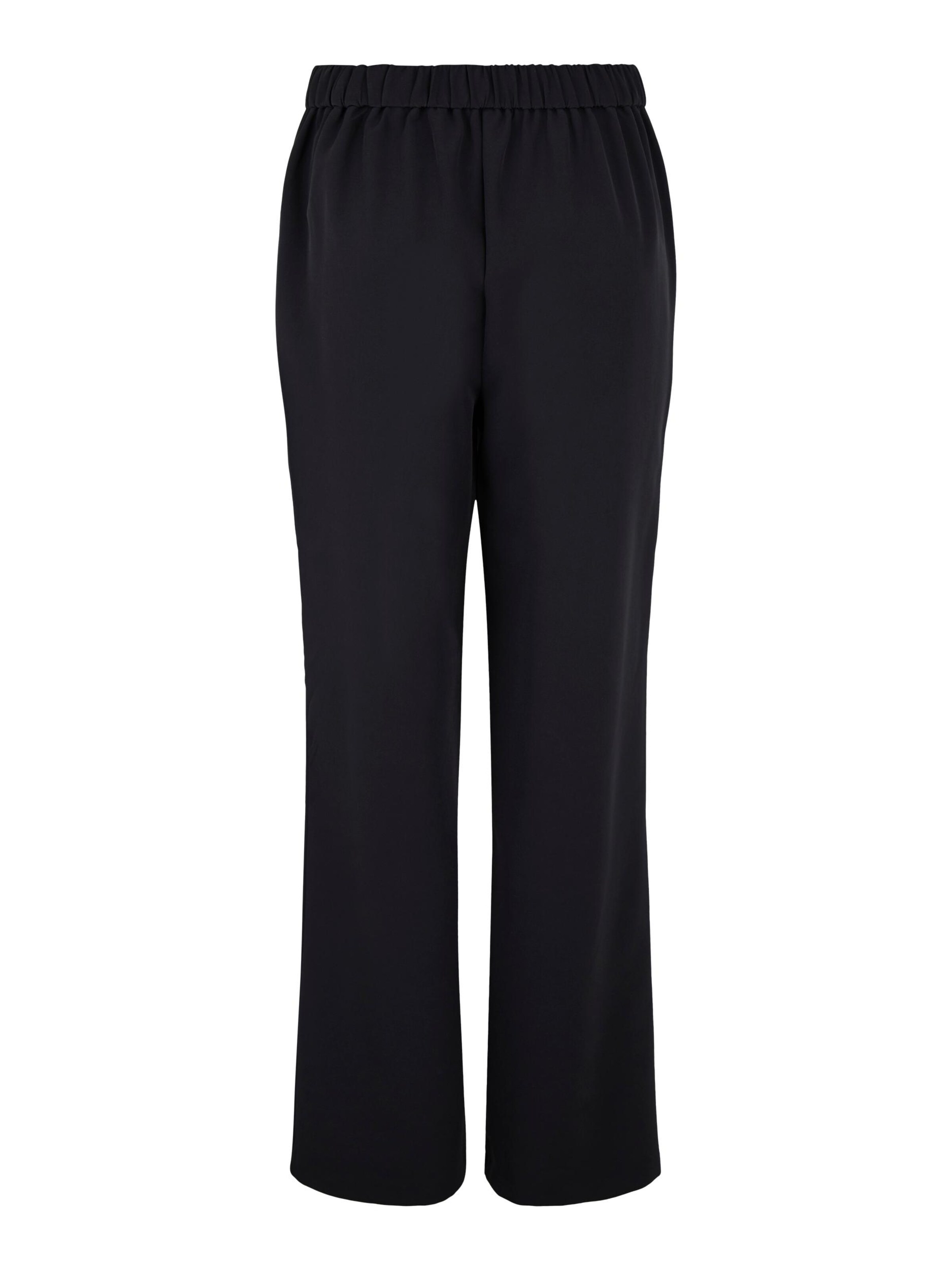 PIECES - Perna larga Calças 'PCBOZZY' em preto