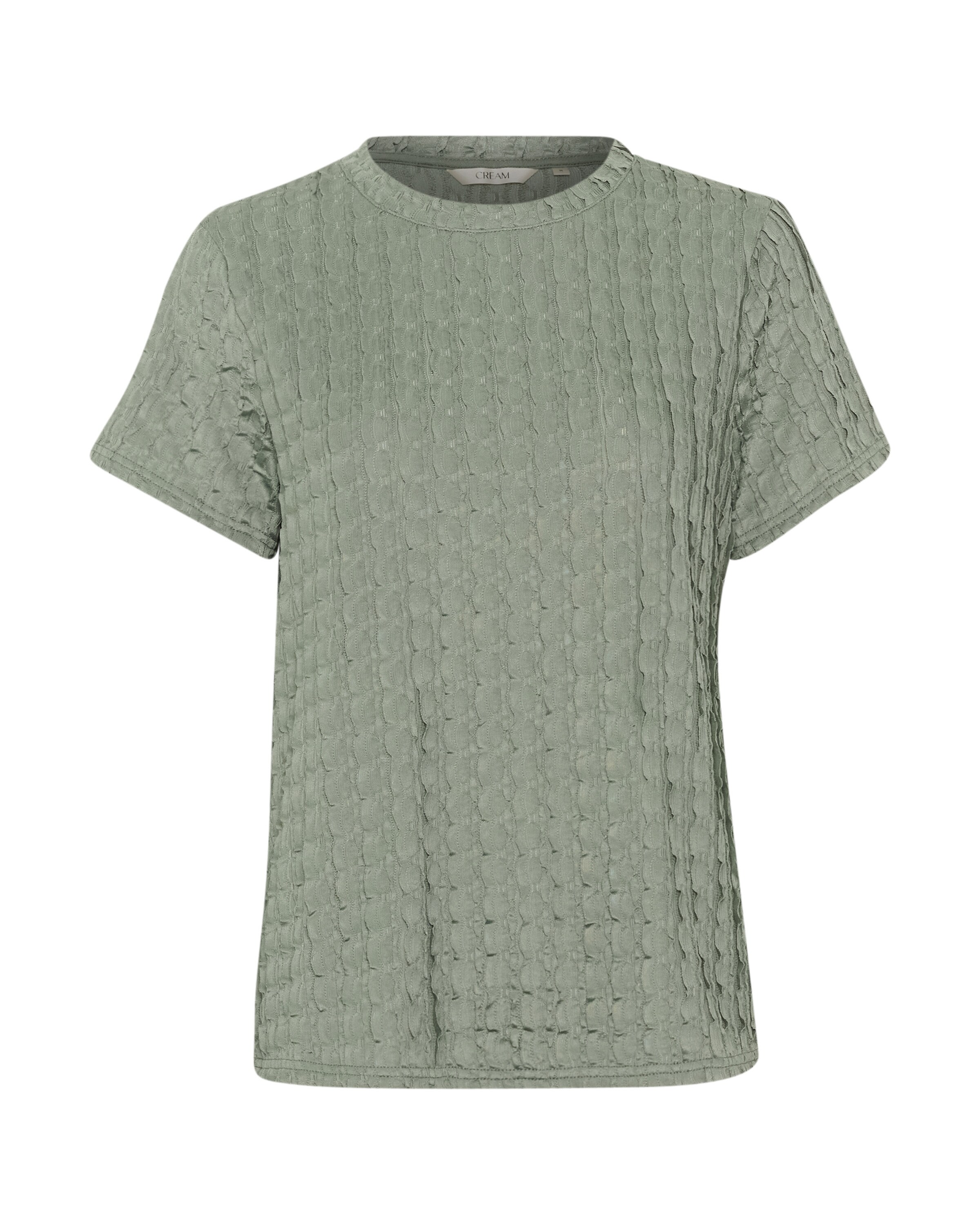 Cream Shirt 'CRYassi' in Green: front