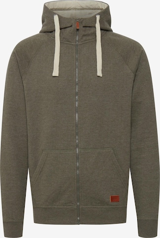 BLEND Sweat jacket 'Speedy' in Green: front