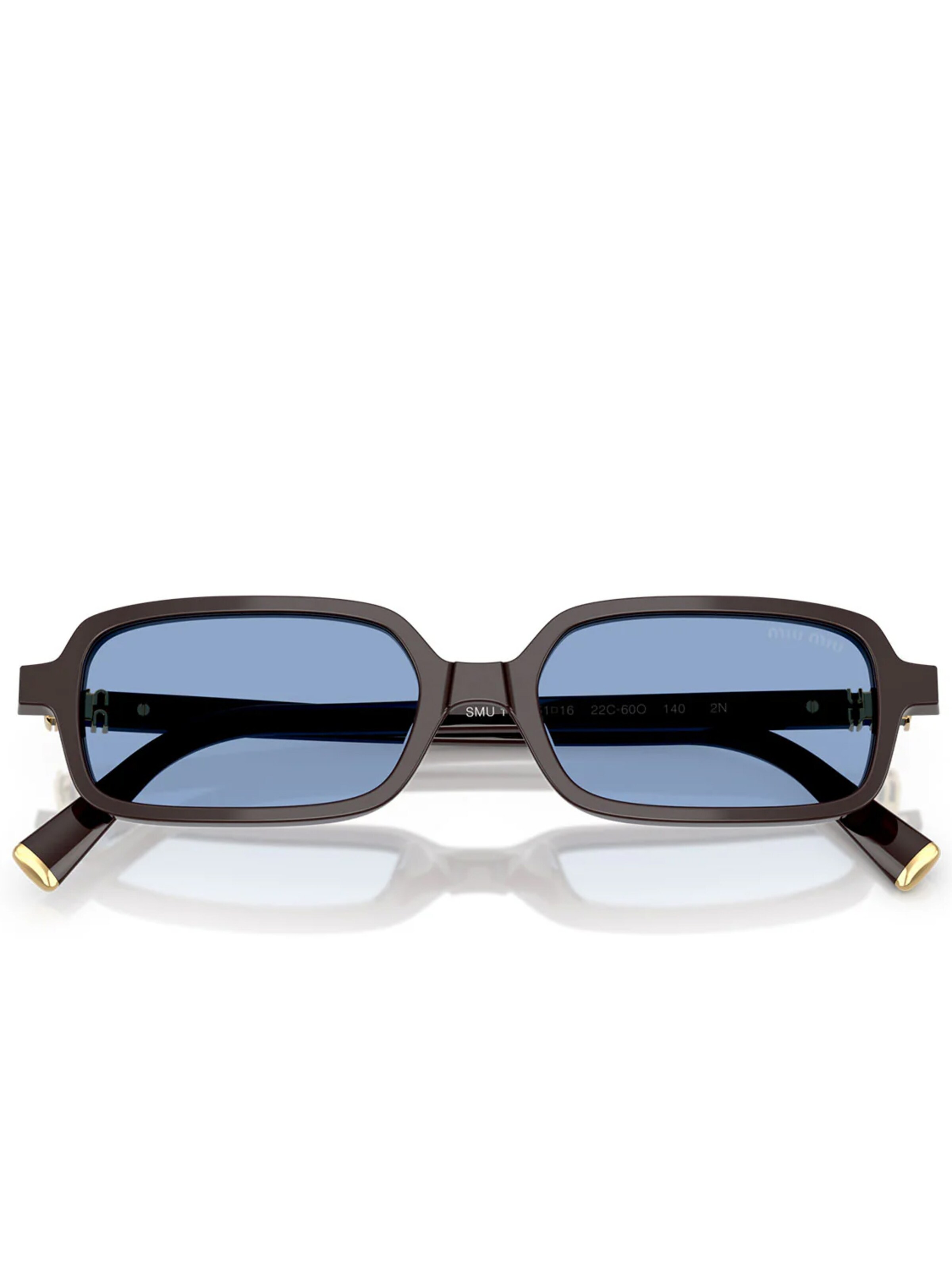Miu Miu Sonnenbrille 'Miu Miu Occhiali da Sole MU11Z 22C60O Marrone/Azzurro Donna'‌‌‌‌‌‌ in Braun