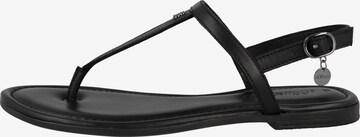 s.Oliver T-Bar Sandals ' 5-28125-20 ' in Black