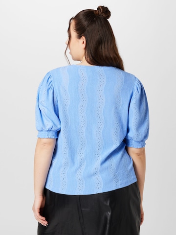PIECES Curve Blouse 'LAYLA' in Blue