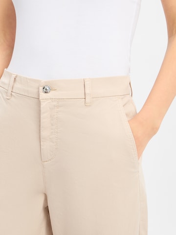 MAC Flared Pleat-front trousers in Beige