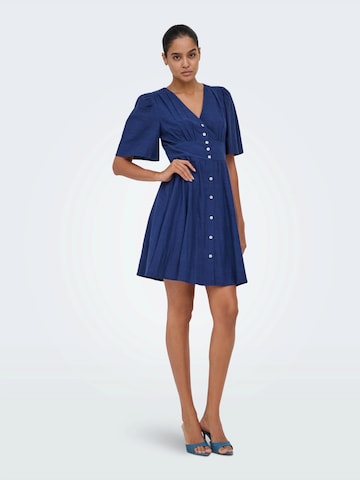 JDY Рокля тип риза 'JDYNORA' в синьо