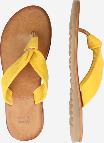 Bata T-bar sandals in Yellow