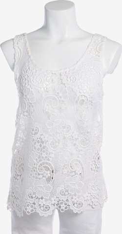 MSGM Top / Seidentop XS in Weiß: Vorderseite