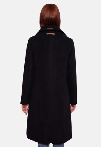 NAVAHOO Ανοιξιάτικο και φθινοπωρινό παλτό 'Wooly' σε μαύρο