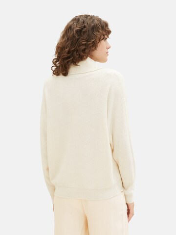 TOM TAILOR Pullover in Beige