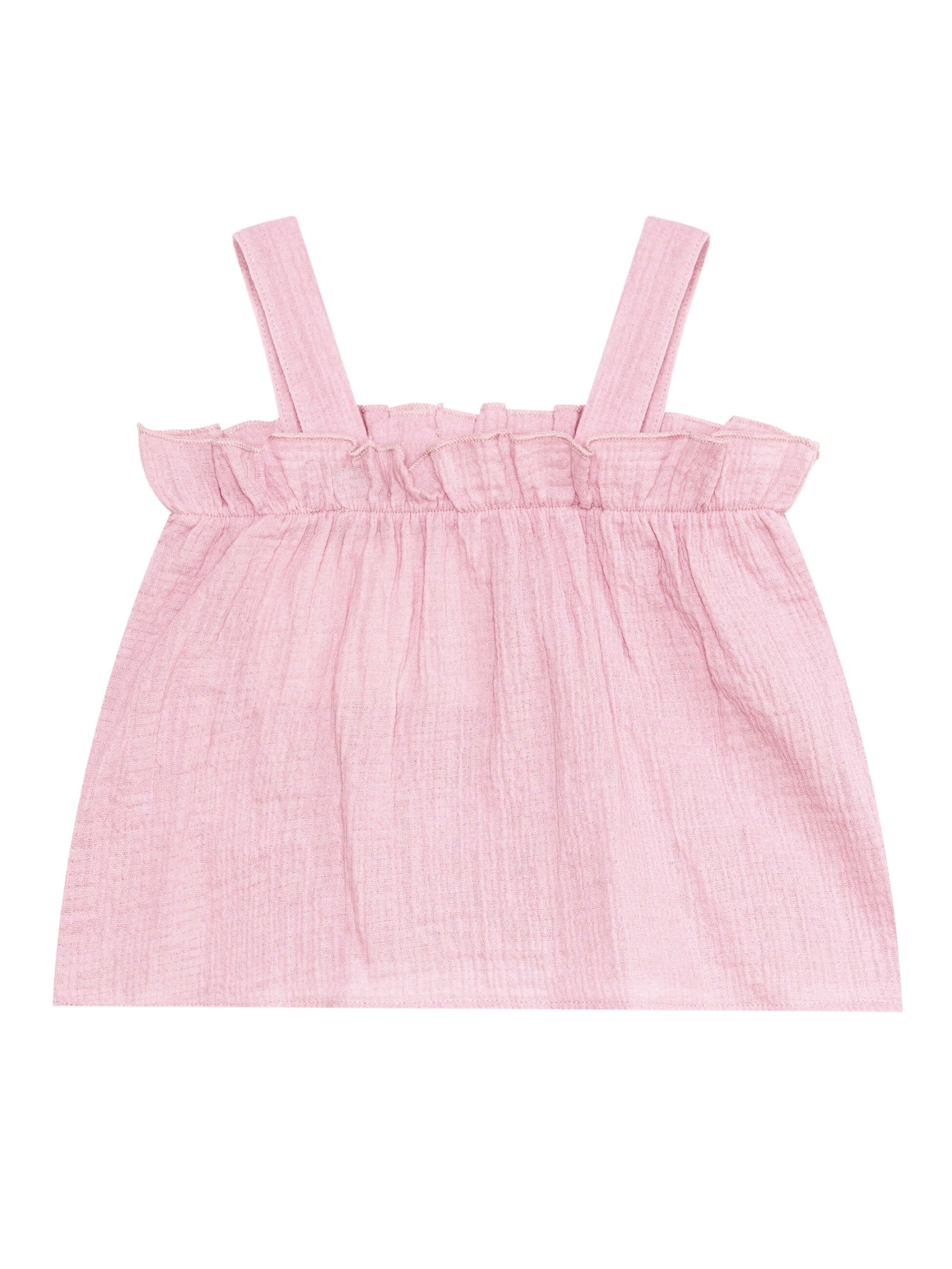 Denokids Trainingspak 'Frill Muslin' in Roze