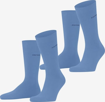 ESPRIT Socken 'Basic Uni 2-Pack' in Blau: Vorderseite