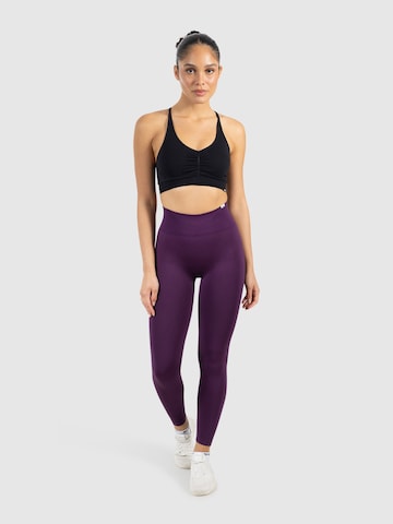 Smilodox Skinny Sports trousers 'Amaze Scrunch Pro' in Purple