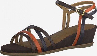 TAMARIS Strap Sandals in Navy / Chocolate / Cognac, Item view