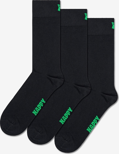 Șosete Happy Socks pe verde deschis / negru, Vizualizare produs